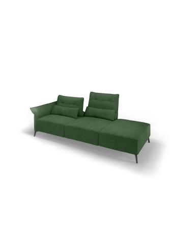 Poltrona Madrid tre posti con pouf terminale